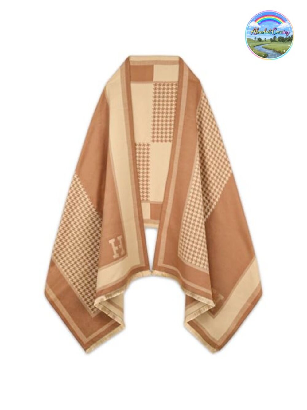 Pashmina Texture Silky Shawl Wrap Evening Blanket Poncho Cape
